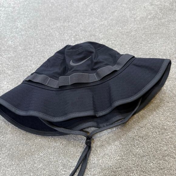 Nike NWT Apex Dri-FIT Bucket Hat Sustainable Black Unisex Medium Streetwear - Picture 4 of 7